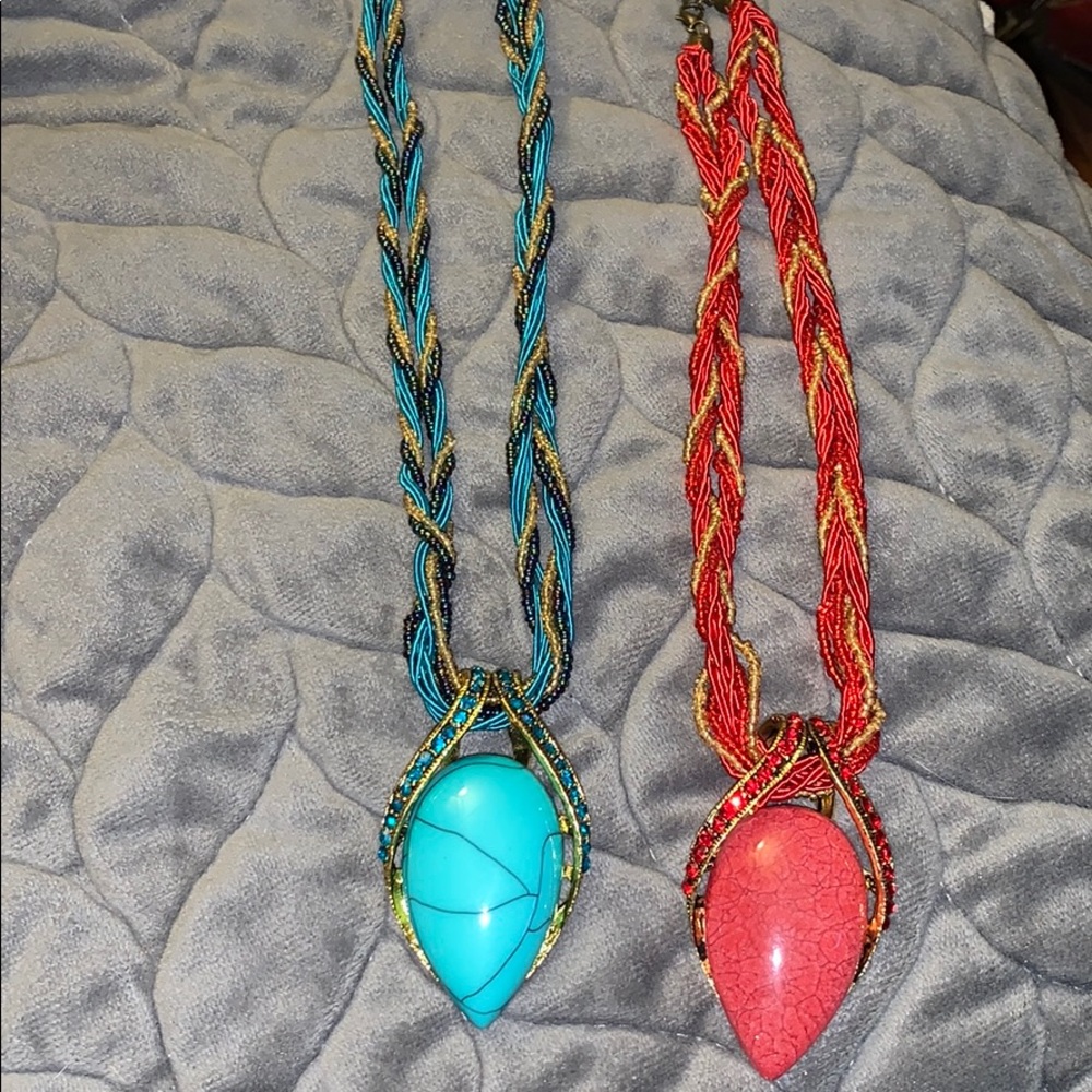 New Necklaces Turquoise or Coral womens
